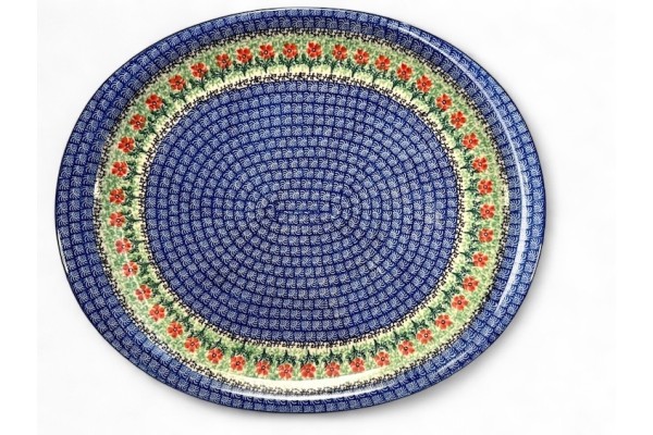 B45 Bunzlau Ovale Serveerschaal 1916X Diversen B45 Bunzlau Ovale Serveerschaal 1916X Diversen